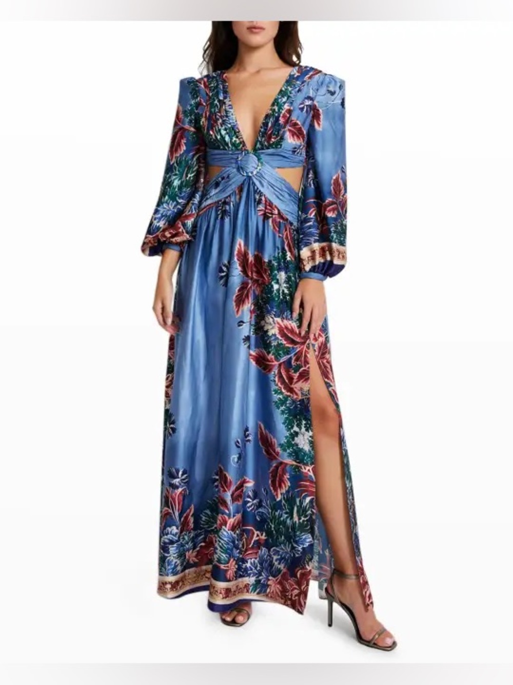 PatBO Gilly Print Cutout Maxi Dress – Size Brasil 36 / US 4
